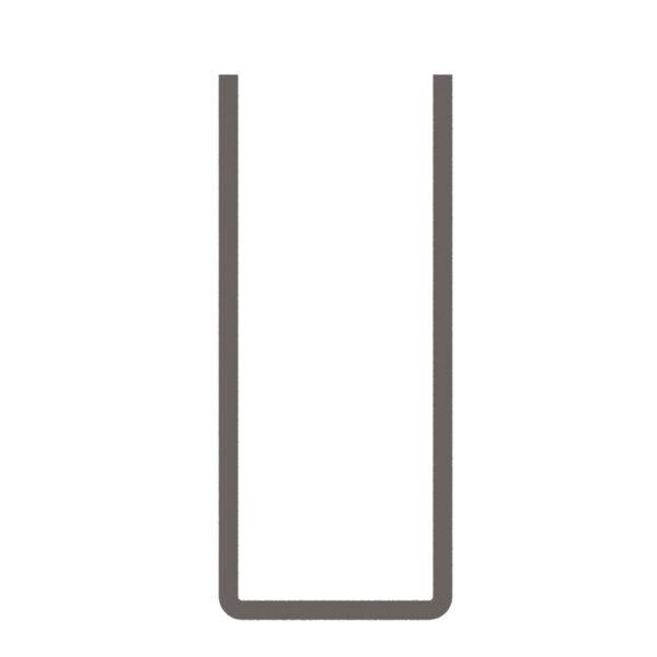 Coulisse galvanisé - 70x30x70x2,5 (15,40 €/m)